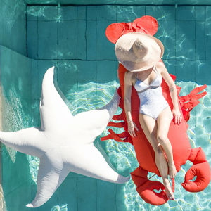 Pouf XL flottant homard